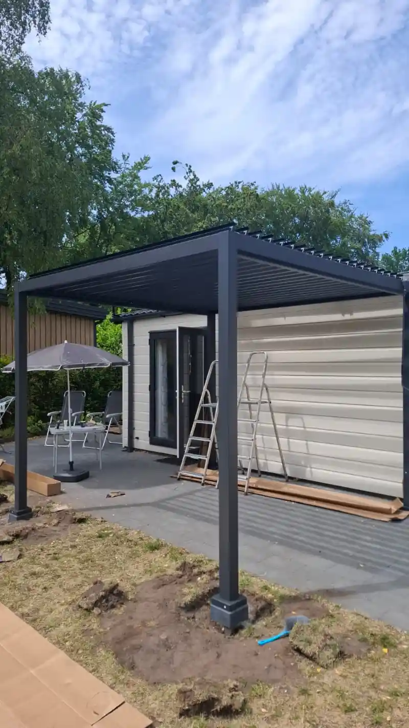 Bouw pergola palen in de grond