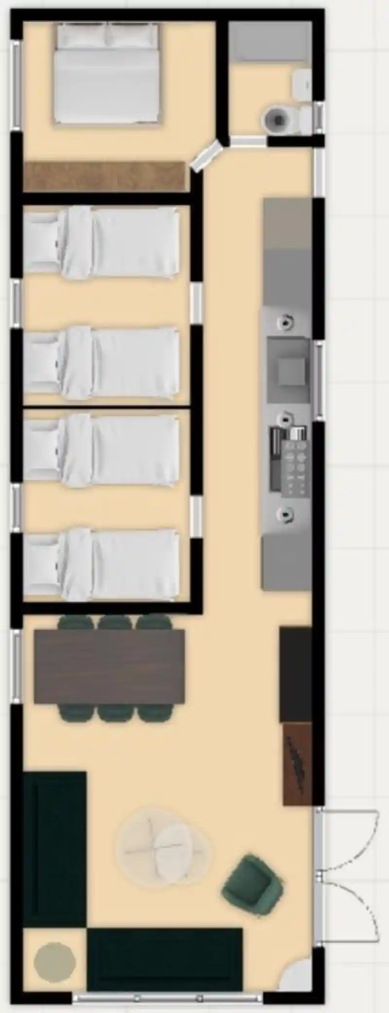 Chalet de Bosuil Plattegrond